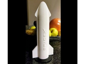 spacex starship salt shaker dispenser pepper 3d print model - Mito3D
