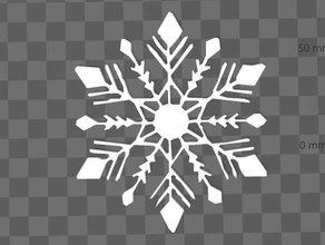 snowflake christms dec 3d print model - Mito3D