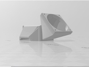 wanhao d9 ugello estrusore raffreddamento fan v4 3d print model - Mito3D