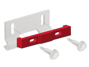 shower door track guide adapter 3d print model - Mito3D
