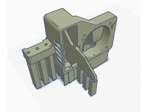 box - ender 3 print head shroud noctua nf-a4x20 5015 blower fan + bltouch support 3d print model - Mito3D
