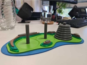 Insel Hanoi Turm Puzzle 3d print model - Mito3D