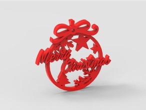 bola Navidad Personalizável 3d print model - Mito3D