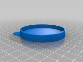 cat food lid face 3d print model - Mito3D