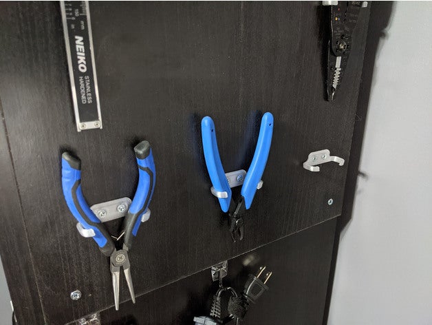 flush cutters pliers holder cutter hanger tool 3D print model - Mito3D
