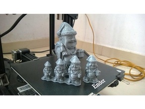 Weihnachten charakteristisch Geschenk Dekoration Lachen Buddha Figuren 3d print model - Mito3D