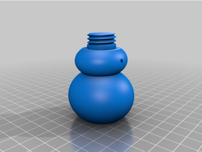 printy bonhomme neige multi color assemblé extrudeuse 3d print model - Mito3D