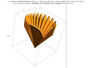 Riemann superfície polar coordenadas matemática Mathart arte 3d print model - Mito3D