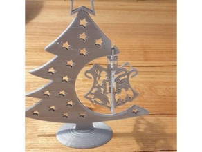 atormentar oleiro Hogwarts Natal bugiganga decoração enfeite árvore harrypotter Navidad noel suporte natal 3d print model - Mito3D