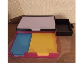 scrivania appiccicoso Appunti organizzatore post it 3d print model - Mito3D