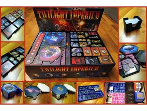 twilight imperium 4 organizer incl prophecy kings boardgame boardgames boardgamesinlay inserts inlay insert pok ti4 3d print model - Mito3D