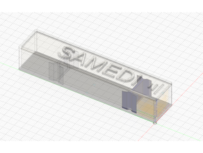 pillbox - day pill container slider 3d print model - Mito3D