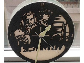 lord rings clock 3d print model - Mito3D
