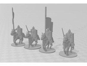 knights gondor 28mm knight 3d print model - Mito3D