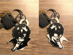 joker persona 5 flippable keychain akira kurusu arsene flip hearts phantom thieves protagonist ps4 ren amamiya shin megami tensei time sided 3d print model - Mito3D