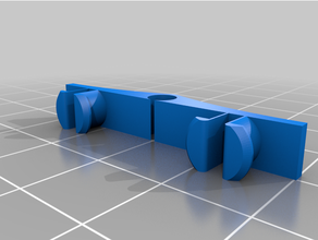 ptfe pousser cheville panneau perforé monter planche guider tube organisateur bouton forme 3d print model - Mito3D