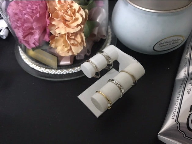 anillo soporte matrimonio 3D print model - Mito3D