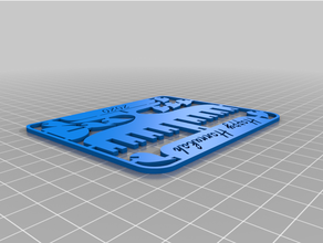 menorah kit card 3d print model - Mito3D