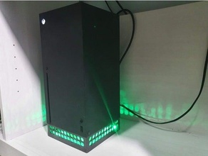 xsx xbox serie enfriamiento rgb LED estante soporte tira 3d print model - Mito3D