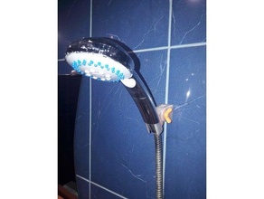 wall shower holder ajustable bracket 3d print model - Mito3D