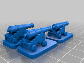 endeavor cannon boardgame age sail 3d print model - Mito3D