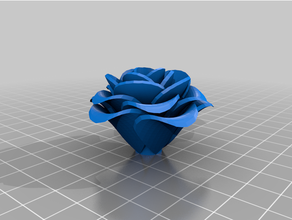 Rose 3d print model - Mito3D