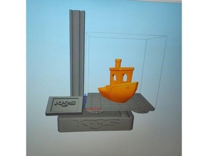 kp3s stl trancheuse modèle Contexte simplify3d cura Kingroon goujat 3d print model - Mito3D