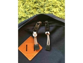 zipper pull tab paracord 3 mm backpack zippertab 3d print model - Mito3D