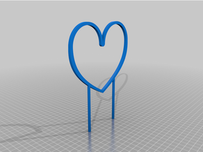 plantar aro coração 3d print model - Mito3D