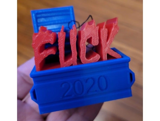 2020 Müllcontainer Ornament 3D print model - Mito3D