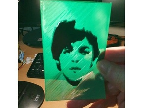 Paul McCartney ombre image lithophane MacCartney 3d print model - Mito3D