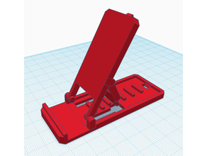 folding cell phone easel stand cellphone mobile 3d print model - Mito3D