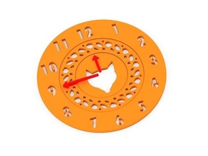 parking clock fox car disc gift 3d print model - Mito3D