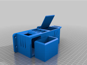 esrar Yaprak kabartmalı depolama konteyner Kutu ot otlar çakmak boru Sigara içmek 3d print model - Mito3D
