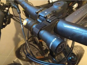 Armytek bruxo pró bicicleta barras mão suporte lanterna 3d print model - Mito3D