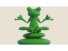 zen frog versions meditation 3d print model - Mito3D