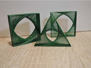 web poligon personalizable matemáticas Arte openscad 3d print model - Mito3D