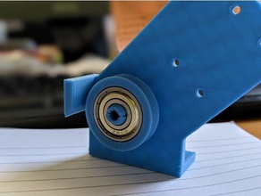 cr10 v3 filament sensor guide - clip bearing cr10v3 mod mount roller 3d print model - Mito3D