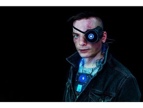 cyberpunk oculaire artificiel poumon arduino cosplay 2077 cyborg œil oled framboise 3d print model - Mito3D