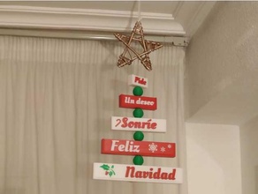 arbol navidad personalizado personalizzato Natale albero adorno decorazione 3d print model - Mito3D