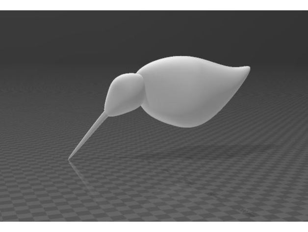 Kiwi uccello 3D print model - Mito3D