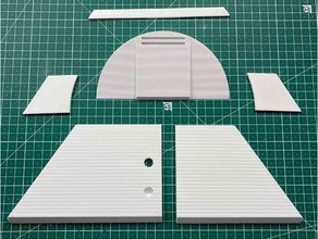 r2-d2 shells covers 10mm magnets splitted r2d2 3d print model - Mito3D