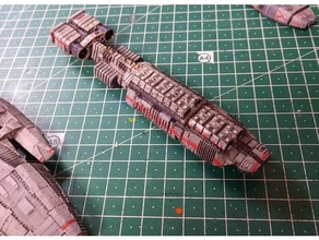 bsg heracles gunship 1 9000 scale battlestar galactica 3d print model - Mito3D