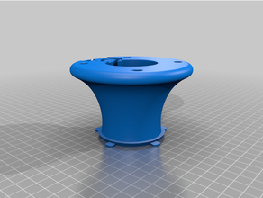 Alternative Stand Designer Lithophan Mond Lampe 3d print model - Mito3D