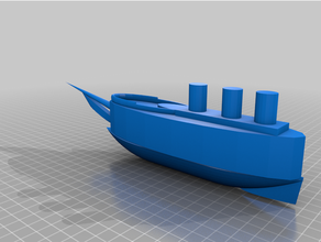 Titanic Modell 3d print model - Mito3D