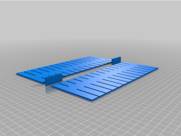 organiseur tiroir 220x95mm x2 + clip jonction organizer 3D print model - Mito3D