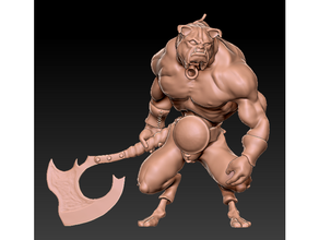 canine barbarian 3d print model - Mito3D
