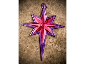Estrela Bethlehem Natal enfeite decoração decorações enfeites árvore 3d print model - Mito3D