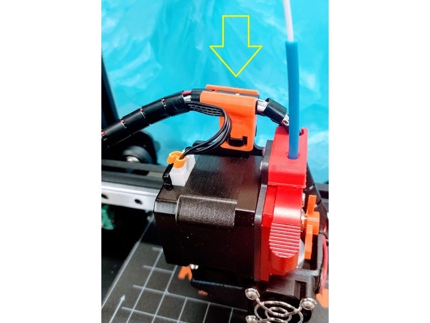 Kingroon kp3s cable guider câble gestion kp3 axe 3D print model - Mito3D