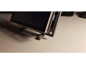 yarfm raspberry - dfrobot 5'' tft touchscreen mount pi case screen tinycheck 3d print model - Mito3D